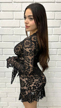 Load image into Gallery viewer, Clara Sheer Lace Mini Dress
