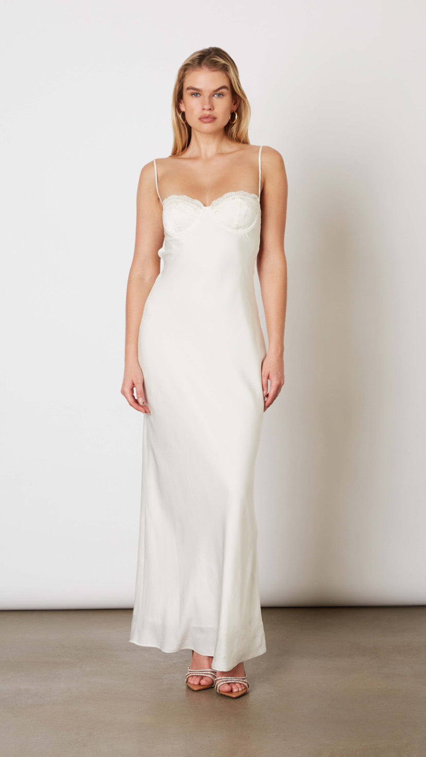 white maxi slip dress Leah Maxi Slip Dress – shopeternalsunshine