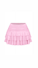 Load image into Gallery viewer, Low Waist Layered Ruffled Mini Skirt
