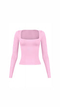 Load image into Gallery viewer, Heather Scoop Neck Long Sleeve Top
