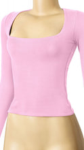 Load image into Gallery viewer, Heather Scoop Neck Long Sleeve Top
