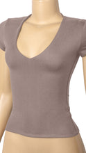 Load image into Gallery viewer, Heather V Neck Top
