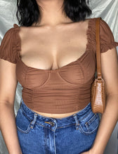 Load image into Gallery viewer, Ivy Bustier Top - Brown

