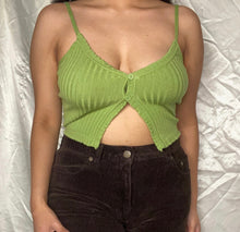 Load image into Gallery viewer, Maia Knit Crop Top - Green
