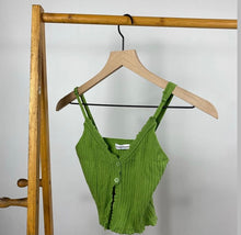 Load image into Gallery viewer, Maia Knit Crop Top - Green
